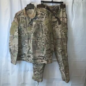 Certified US Army Combat Uniform Camouflage Shirt Med Reg & Pants Medium Short